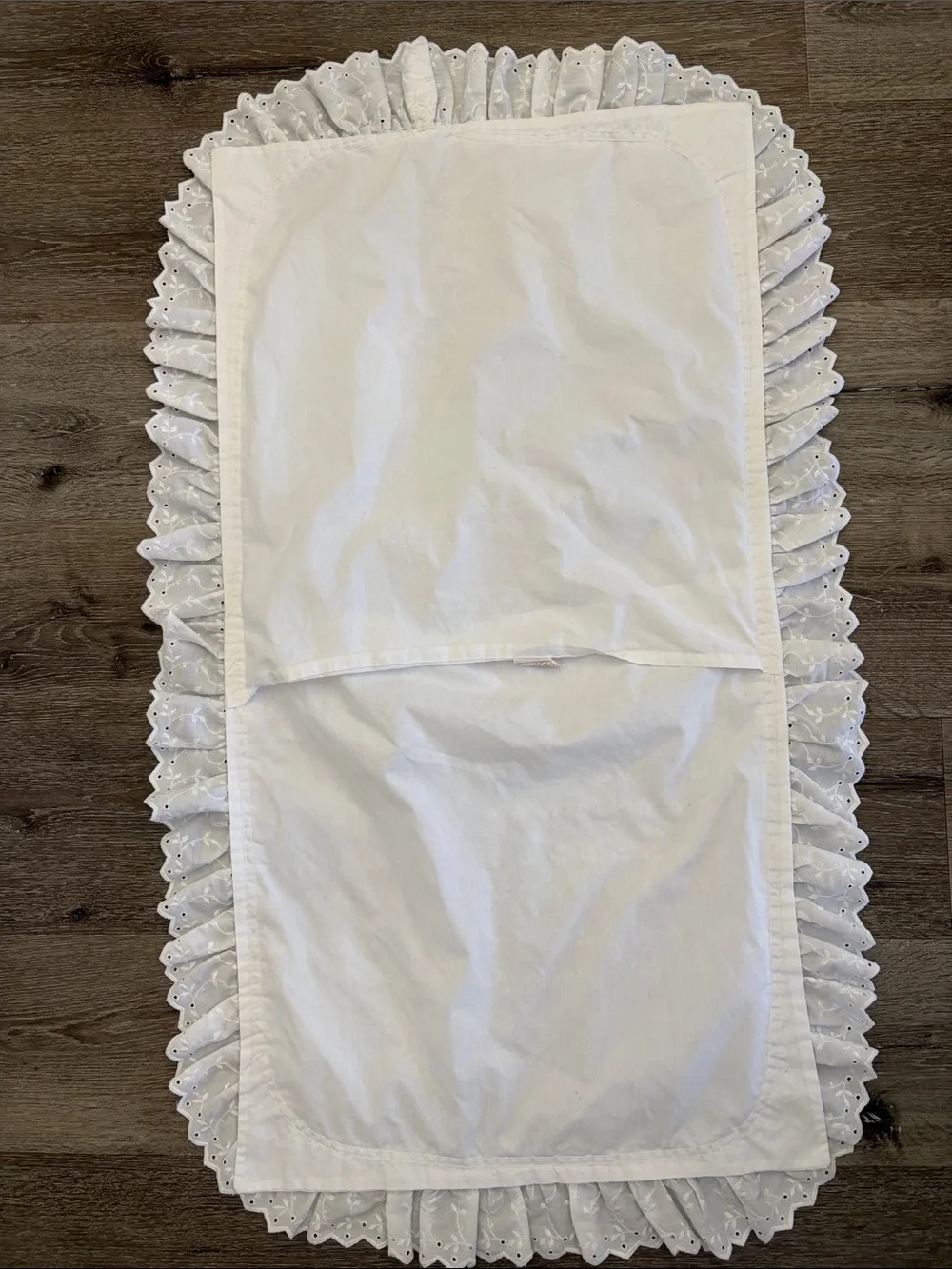 jcpenney White Eyelet Ruffled Decorative Pillow Sham